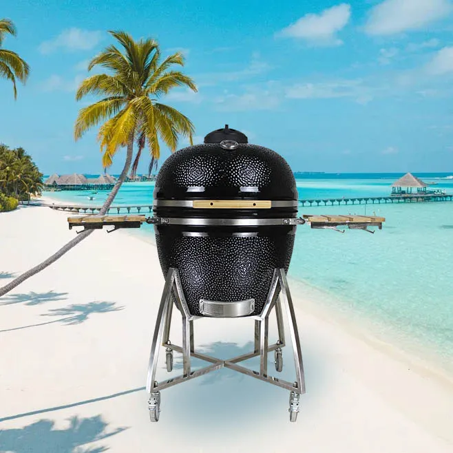 

Xxxl 27 Inch the New Manufacturer Ceramic Kamado BBQ Grill Smokeless Iron Cooker for Outdoor Garden Camping