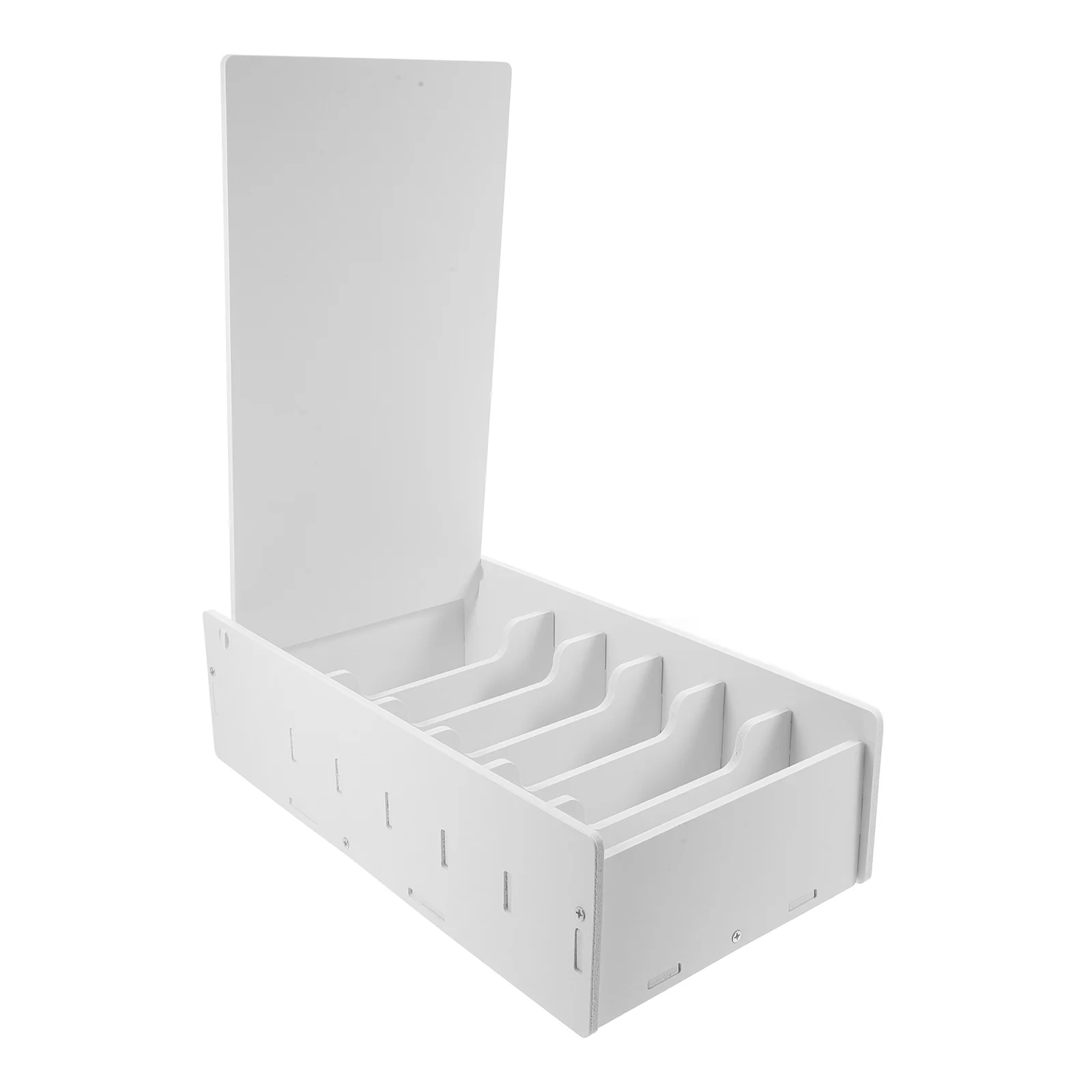 Cash Organizer Tray With Cover Storage Compartments Bill Envelope Holder Desktop Divider For Currency Display Drawer Case