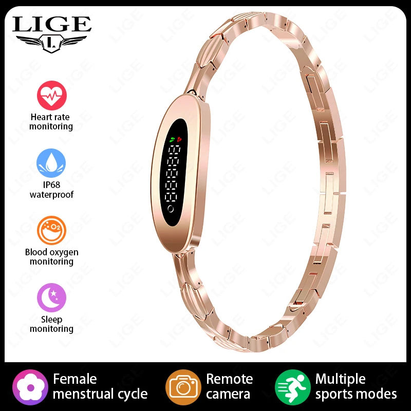 

Умный браслет FOXBOX 2026: легкий спортивный ремешок, фитнес-трекер, напоминания о звонках и сообщениях, роскошные смарт-часы для мужчин и женщин