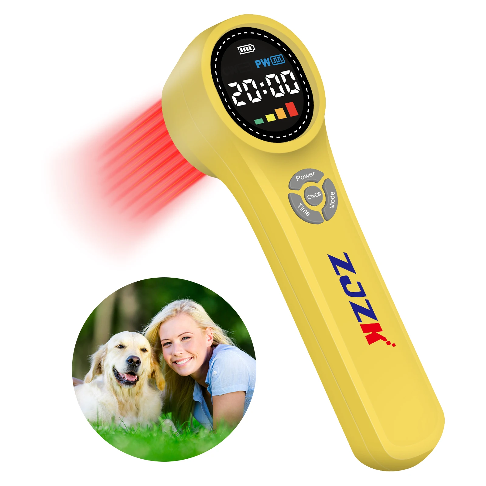 ZJZK 660nm MLS Cold Laser Light Therapy Dog For Arthritis Near Me 810nmx4diodes+980nmx4diodes Carpal Tunnel Syndrome (CTS)