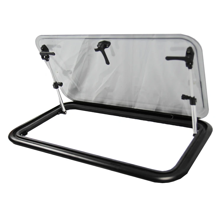 Wholesale Aluminum Alloy Round Corner Window Push Out RV Body Part for Motorhome Caravan Camper RV Trailer