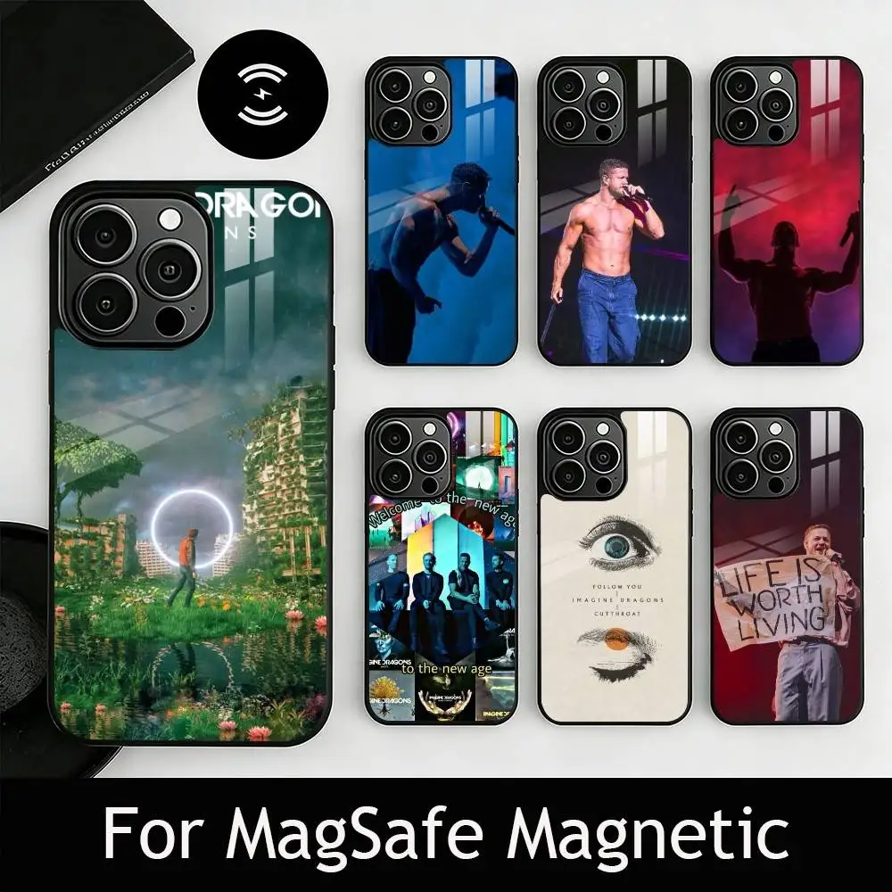 

I-Imagine B-Band D-Dragons Phone Case For iPhone17,16,15,14,13,12,11 Plus,Pro Magnetic with Magsafe Wireless Charging