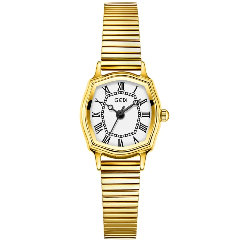 Simple retro Roman women's watch niche high value luxury gold student quartz waterproof watch 2025 new birthday gift