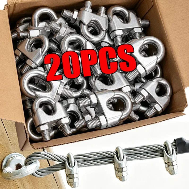 String Tension Clip - U-Bolt Cable Clamps Stainless Steel M2-M10