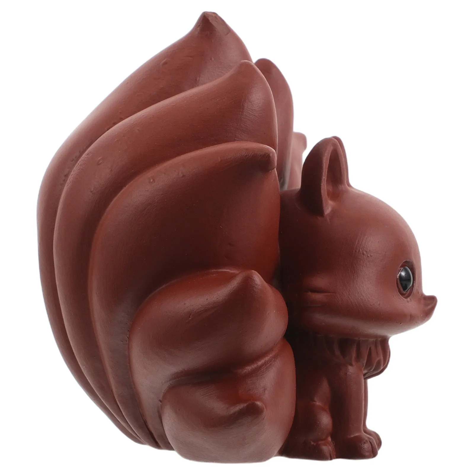Purple Clay Zisha Tea Pet Fox Handmade Creative Decor for Gongfu Tea Ceremony Table Accessories Traditional Chinese Art