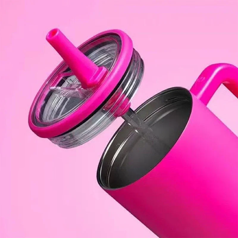 スタンレー用のこぼれ防止カップカバー、交換可能な環境保護、クリエイティブスパイラルストロー、カップアクセサリー、40オンス