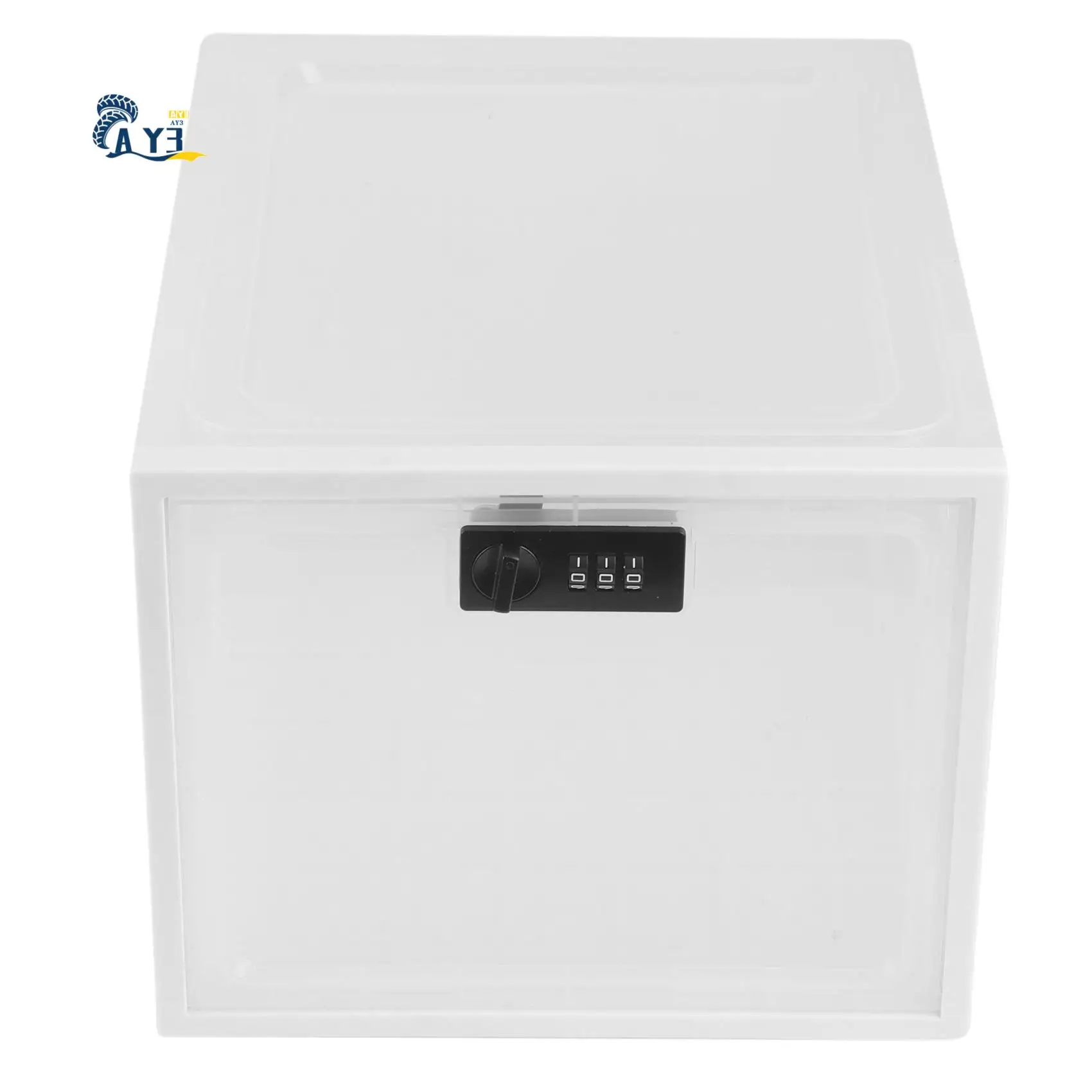 

AY03-Refrigerator Food Transparent Storage Box With Password Lock Medicine Box Mobile Phone Tablet Password Box