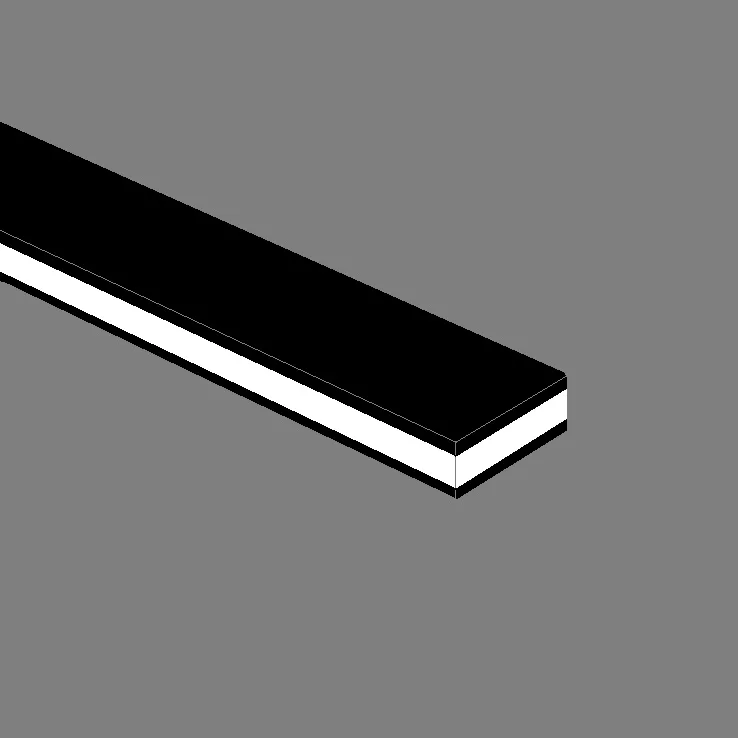 10x Strip Binding Purfling Flexible 970x2.5x1.3mm Inlay Guitar Violin Luthier Black & White & Black