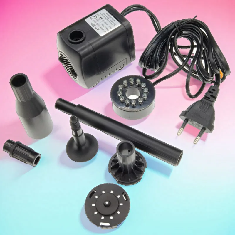 1/2 шт., 220-240 В, европейская вилка для аквариума, настольного фонтана, мини-ультра-тихий погружной водяной насос