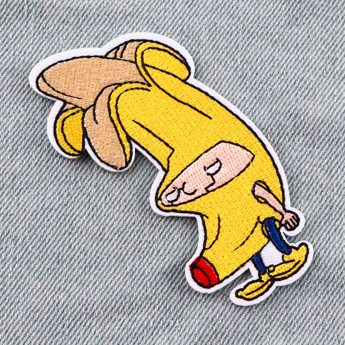 Patch brodé banane de dessin animé pour vêtements, vestes, Patch thermoadhésif, bricolage, fer sur Patch, accessoires autocollants appliqués