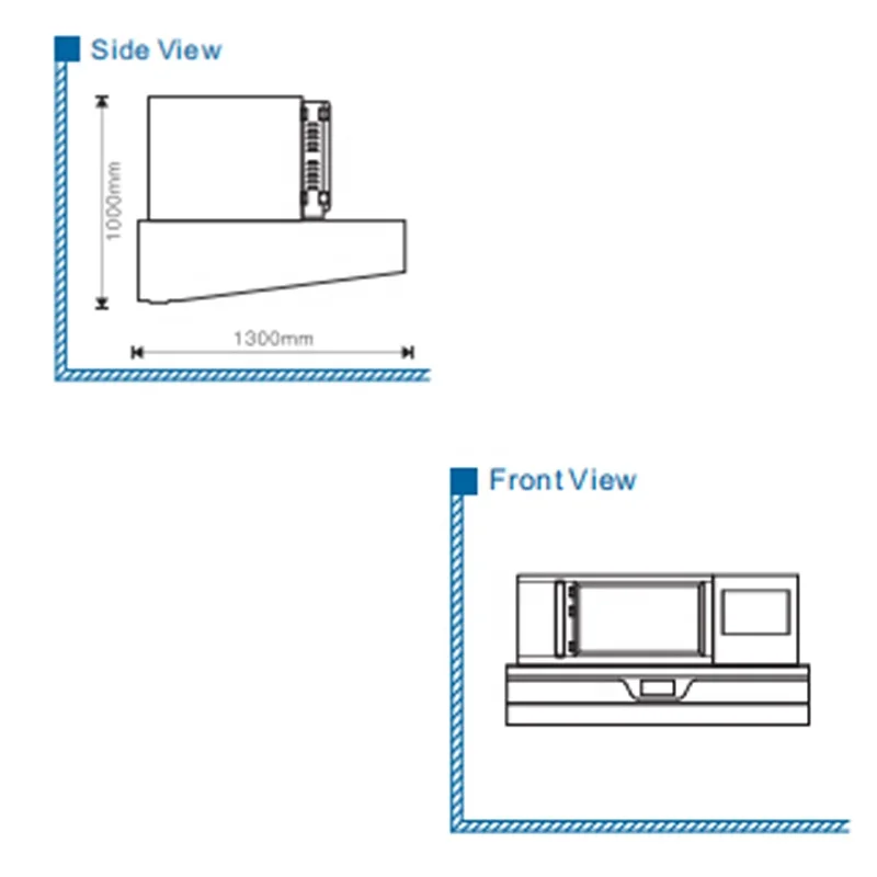 Bestong New Series Filter-Dunstabzugshaube 3500 CFM 95 % Rauchentfernung