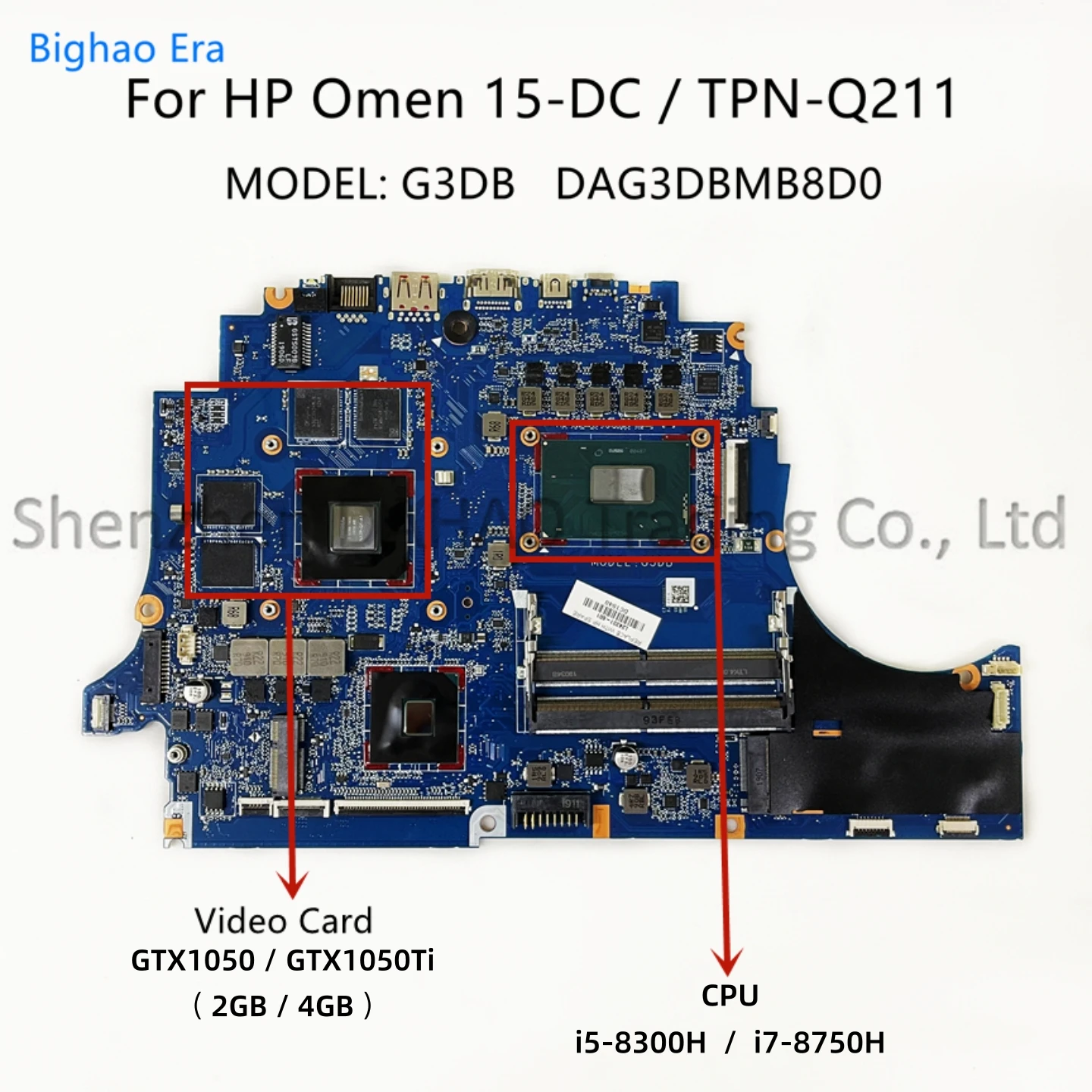 para hp omen 15 dc laptop motherboard i58300h i79750h cpu gtx1050 gtx1050ti 2gb 4gb gpu l24331601 l24329 601 dag3dbmb8d0 01