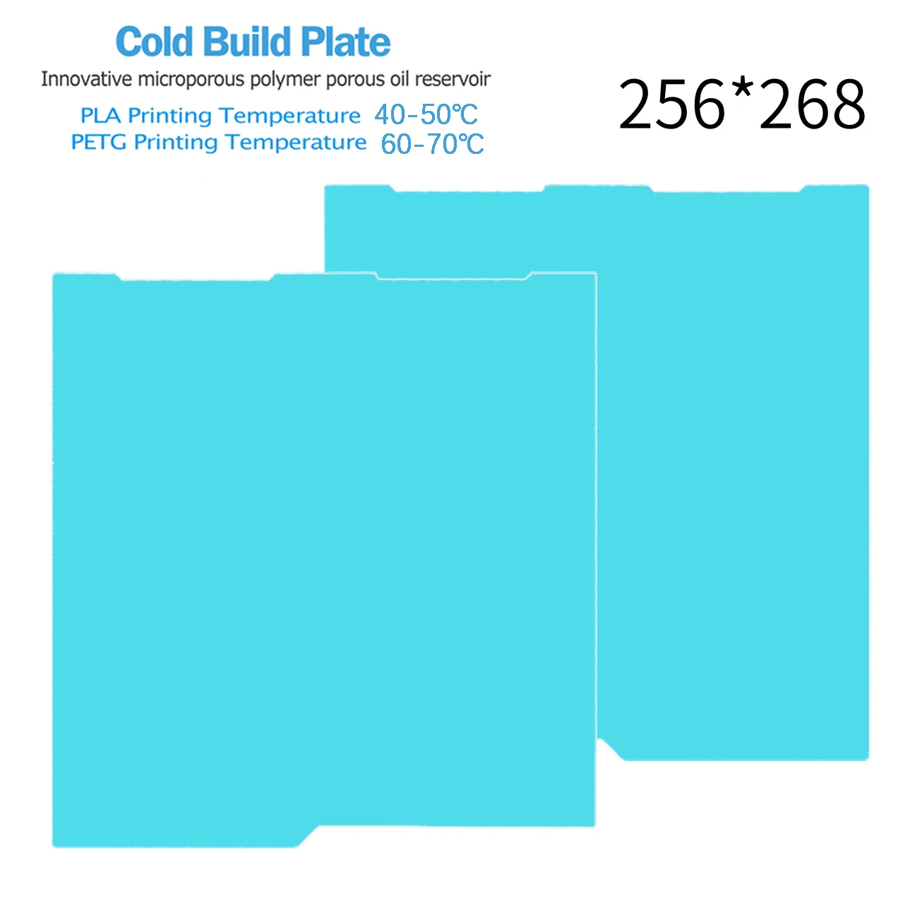 Gletscher-Kaltplatte für Bambu Lab H2D H2S A1 P1 X1C P2S H2C Coole Bauplatte für Anycubic Kobra S1 Creality K1 Ender 3 Kobra 3
