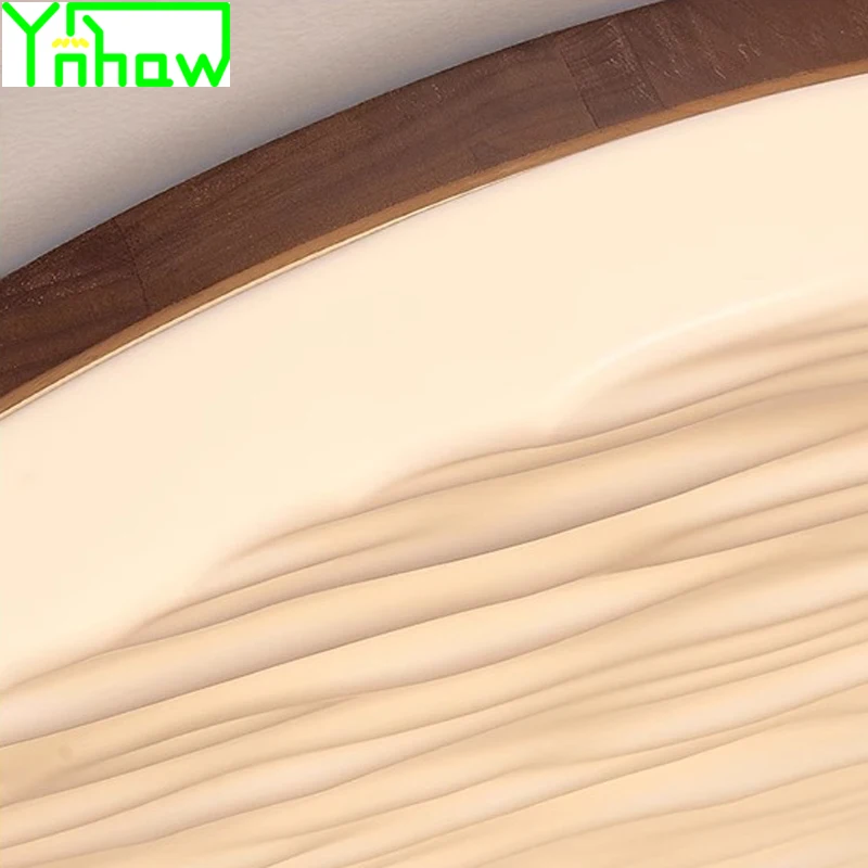 جديد النمط الصيني غرفة المعيشة ضوء السقف الجوز الخشب منتصف القرن مصباح غرفة النوم الطيف الكامل حماية العين الرجعية ماستر #6