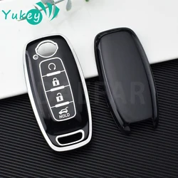 For Nissan Versa X-Trail T33 Serena Rouge Kicks Pathfinder Ariya Rogue 2024 TPU Key Fob Cover Case Keychain Car Accessories