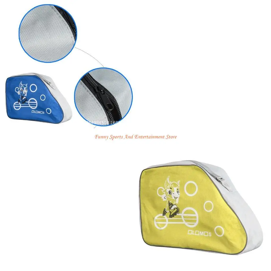 

C4DE Водонепроницаемая сумка для хранения роликовых коньков Большая вместительная сумка для спортивных коньков