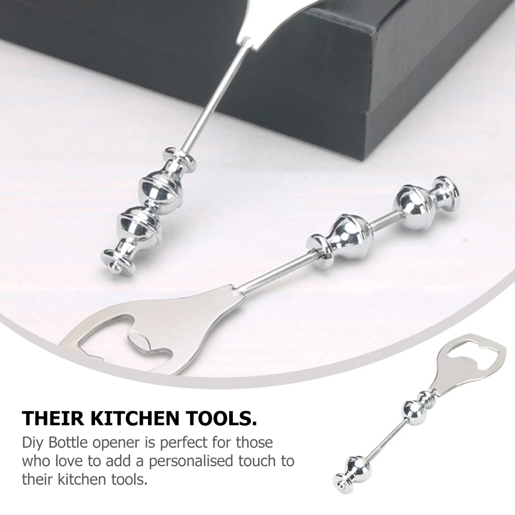 

2pcs Stainless Steel Beer DIY Kitchen Accessories Party Favors Decorative Gift Cap Manual Hardware Custom Beaded Unique
