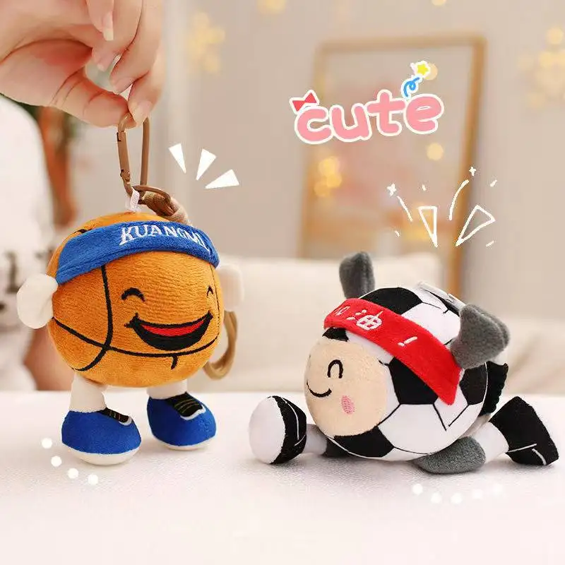 Latest Basketball, Football, Backpack Pendant, Keychain, Kawaii Stuffed Plush Toy Doll, Cartoon Anime Cute Gift for Girlfriend