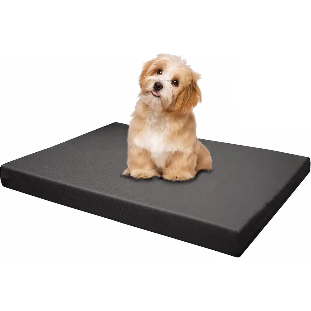 

Large 42X28X3 Waterproof Removable Cover Dog Bed Crate Mattress Space Gray