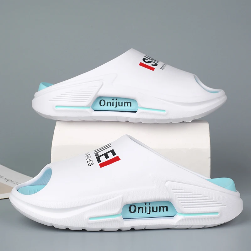 

Новые мужские сандалии, тапочки, летние кроссовки, тапочки на мягкой подошве из ЭВА, нескользящая уличная пляжная повседневная обувь, домашние женские шлепанцы