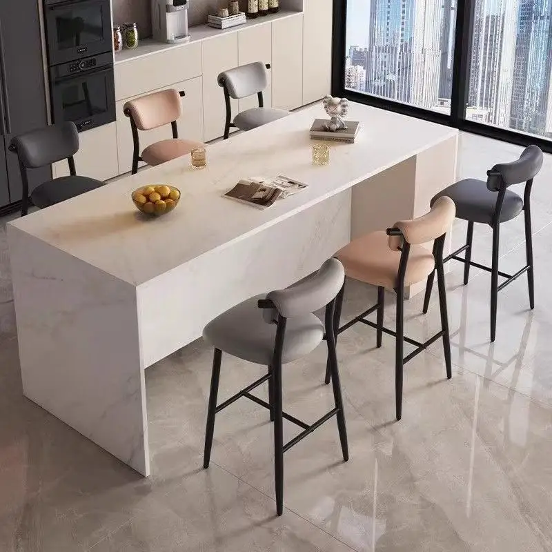 Kursi Bar Desain Nordik Minimalis Estetis Nyaman Mewah Kursi Bar Barber Santai Kursi Rias Trendy Furnitur