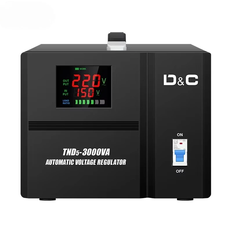 

Single Phase SVC 3KVA 5KVA Automatic Voltage Regulator Stabilizer Servo Motor Type Full Power AC for Voltage Protection