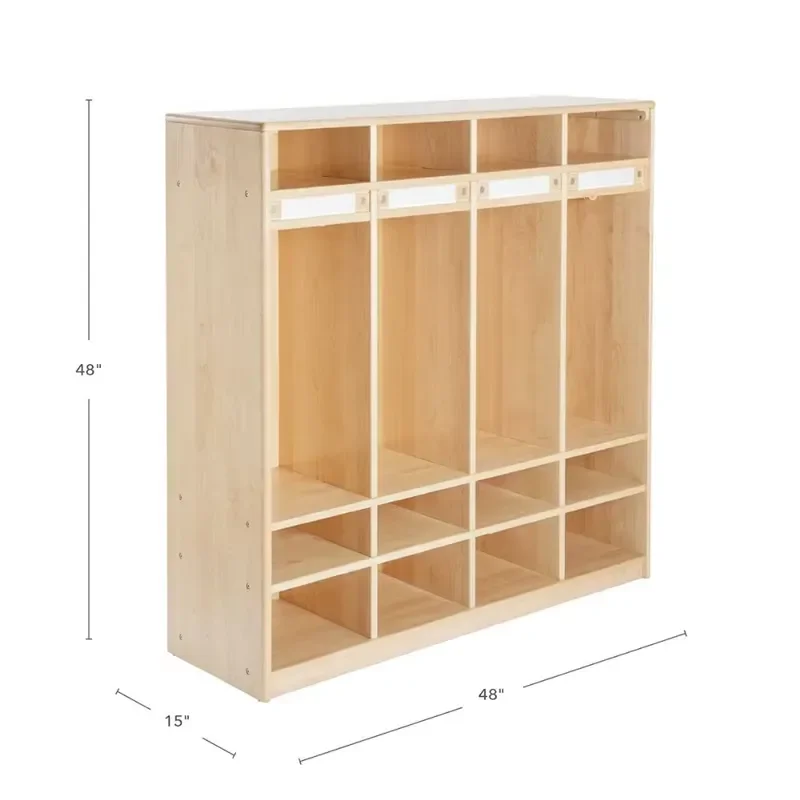 2026 XIHA Kid Wooden Cubbies & Locker Furniture Children School Bag Shoe Cloth Organizer Storage Preschool Montessori Daycare view 3