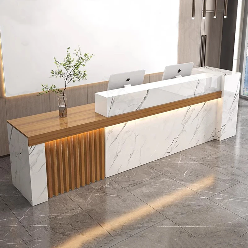 Decor Office Reception Desks Modern Front Nordic Glamour Reception Desks Luxury Unique Mostrador Recepción Commercial Furniture