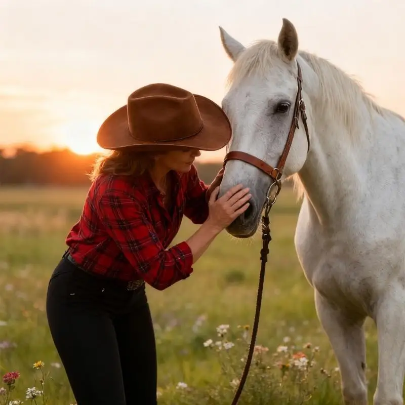 31BF قبعات رعاة البقر العصرية قابلة للتعديل بتفاصيل شريطية مناسبة للحفلات في الهواء الطلق