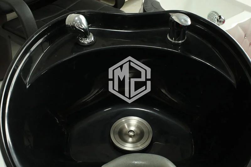 Zhongsibo Foshan Factory Modern Black Hair Salon Shampoo Sink With Chair 5
