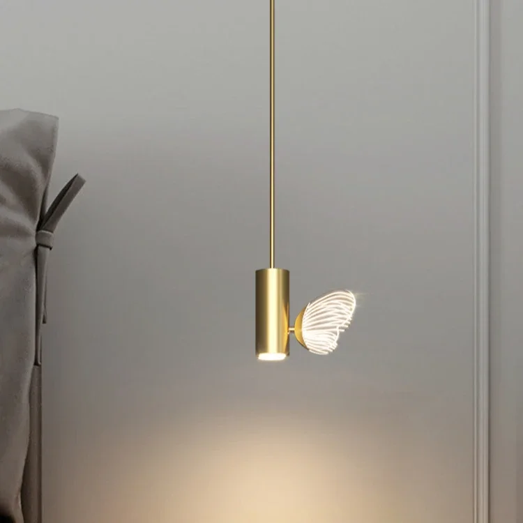 Butterfly LED Pendant Lights Nordic Indoor Lighting Rich Ceiling Lamp Bedside Drops Hanging Lamps Modern Living Room Decoration