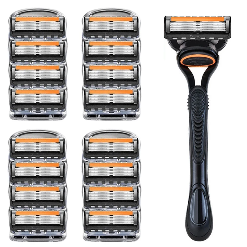 5-Layer Shaving Blade, Five Manual Shaving Blade, Imported Blade, Universal Replacement Blade Head, Men's Cleaning and Washing