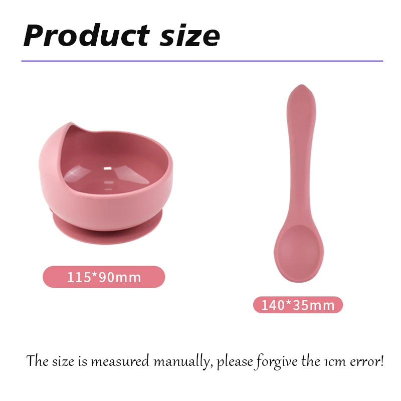 Silicone Baby Bowl Self feeding Training Snail Bowl Infant Anti Drop Sucker Set With Spoon Set Children's Feeding Tableware