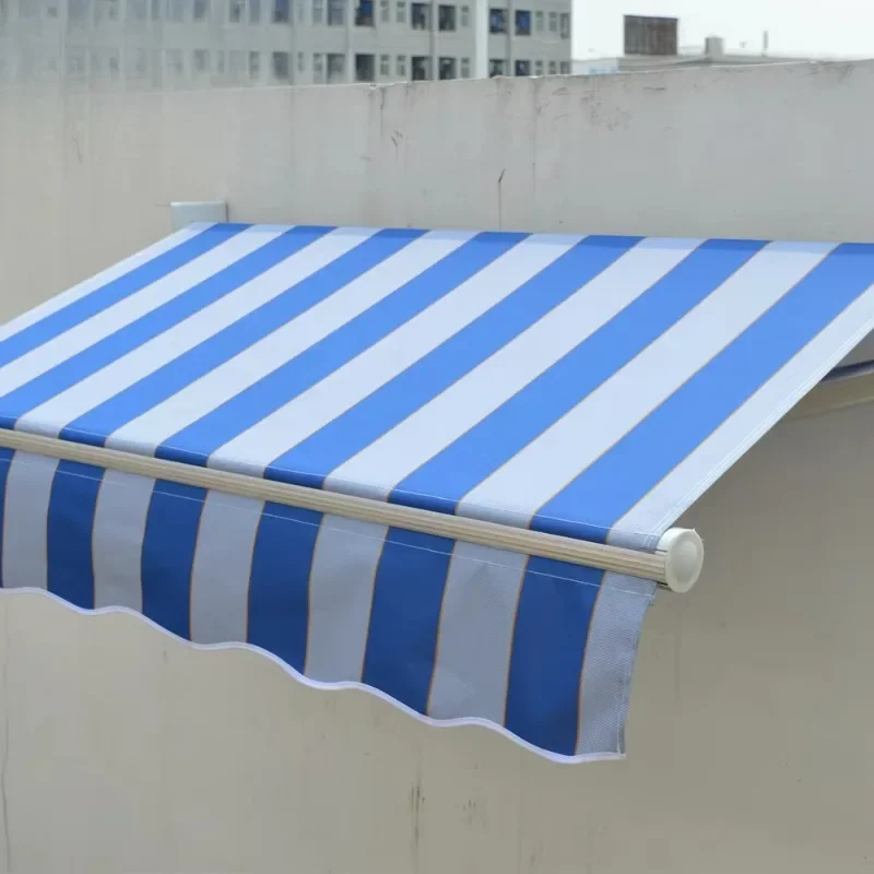 Electric Sun Metal Aluminum Polycarbonate Folding Awning Full Window Door Aluminum Alloy