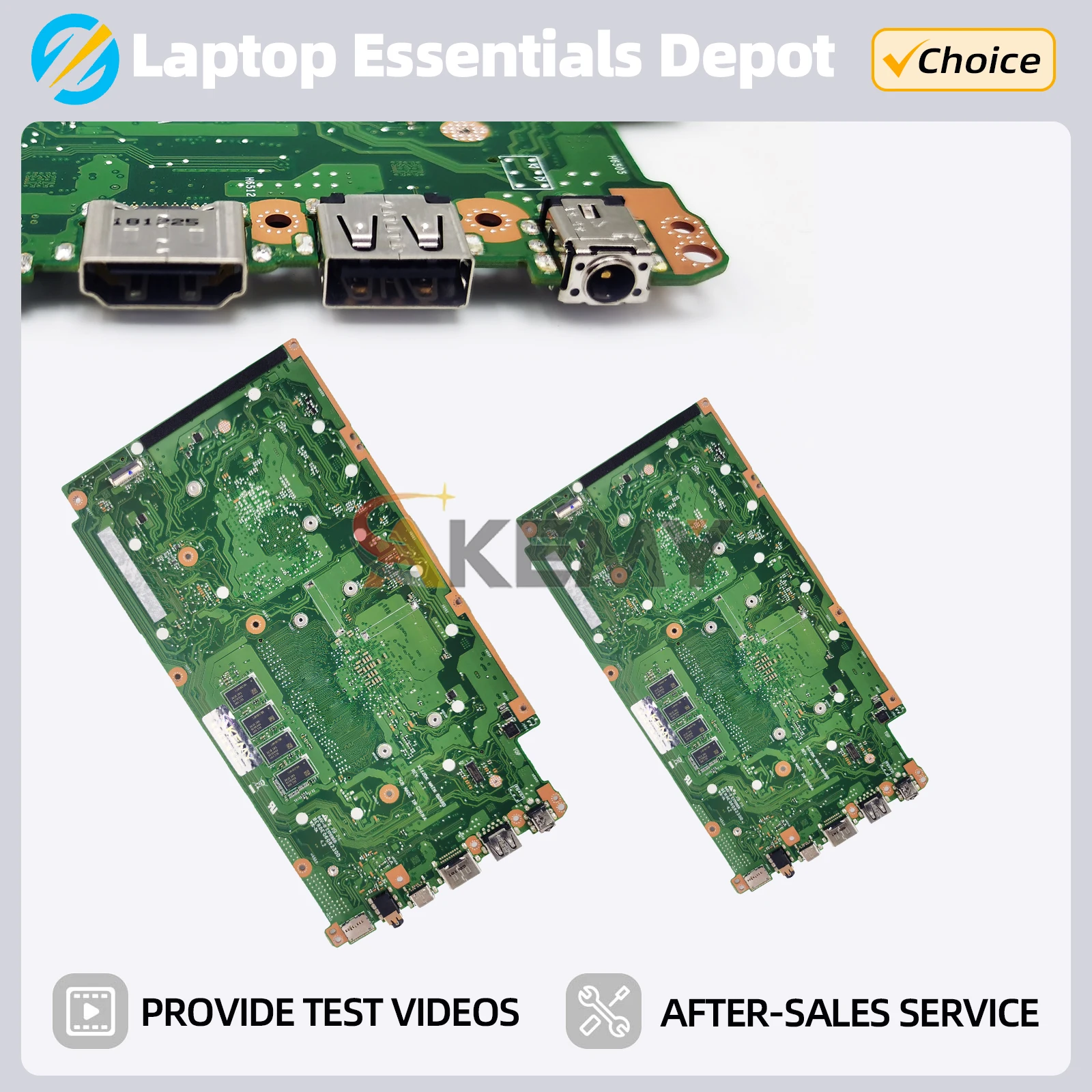 X512DA Laptop Motherboard For Asus VIVOBOOK F512DA X512D X712DA X512DK M712D Mainboard 0GB/4GB-RAM R3-3200 R5-3500 R7-3700U