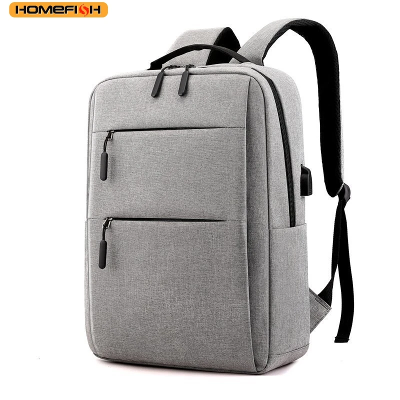 Mochila HOMEFISH de Grande Capacidade com Múltiplos Compartimentos para Laptop, para Homens e Mulheres, Mochila de Viagem de Negócios com Zíper para Notebooks de 13-15 Polegadas
