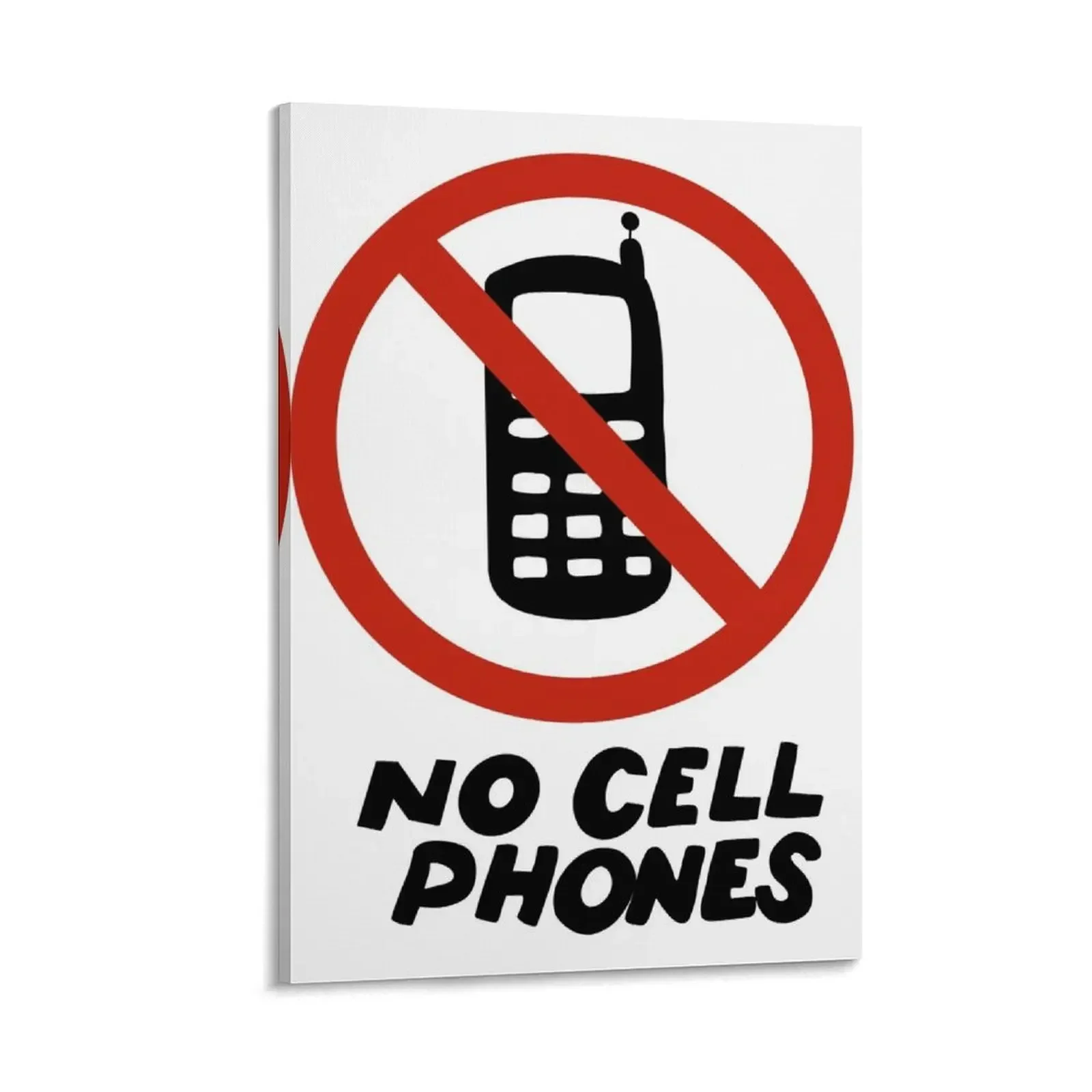

Lukes Diner No Cell Phones Sign Canvas Painting