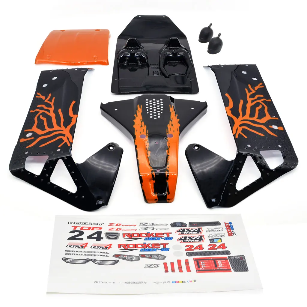 New RC Car Body Shell Kit 7534 7535 7536 7537 for ZD Racing DBX-10 DBX10 1/10 RC Car Upgrade Parts Spare Accessories,3