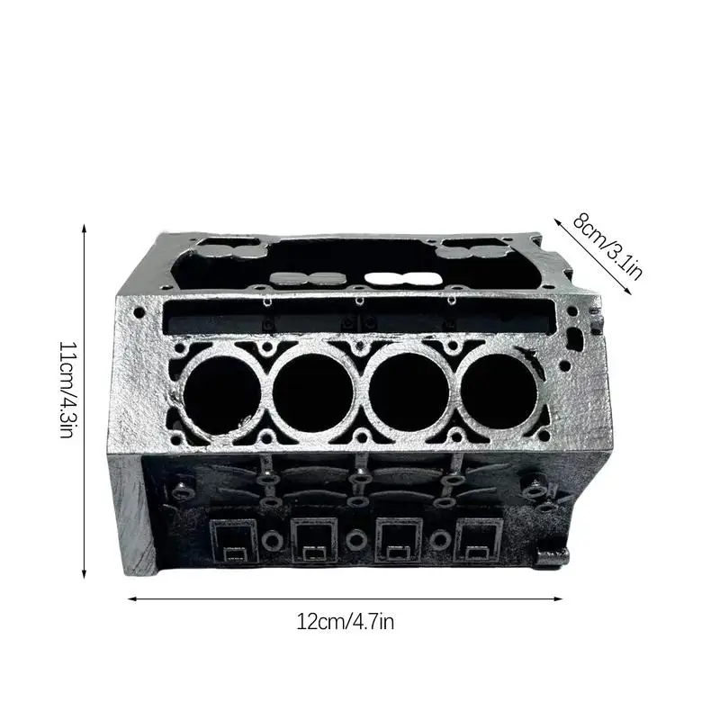 Motorblock Visitenkartenhalter DIY Visitenkartenhalter Kartenhalter Organizer Visitenkartendisplay Schreibtisch Motormodell