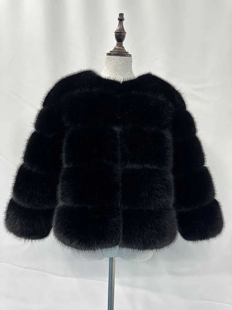 แฟชั่นผู้หญิงเสื้อขนสัตว์ faux super hot ฤดูใบไม้ร่วงฤดูหนาวผู้หญิงสั้น Faux fox fur เสื้อแจ็คเก็ตคุณภาพสูงสุภาพสตรี furry coats A6