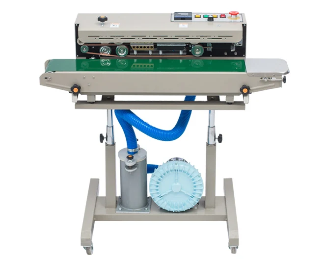 continuous bag sealing machine with air filling