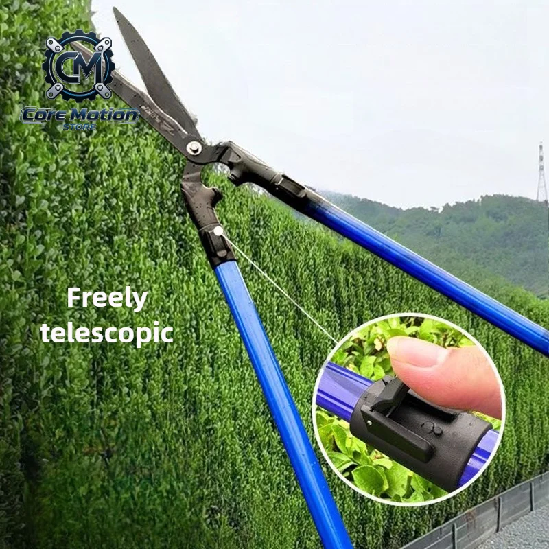 Retractable Pruning Shears Professional Extended Hedge Shears Garden Fence Shrub Branch Scissors Pruner Secateurs Hand Tools
