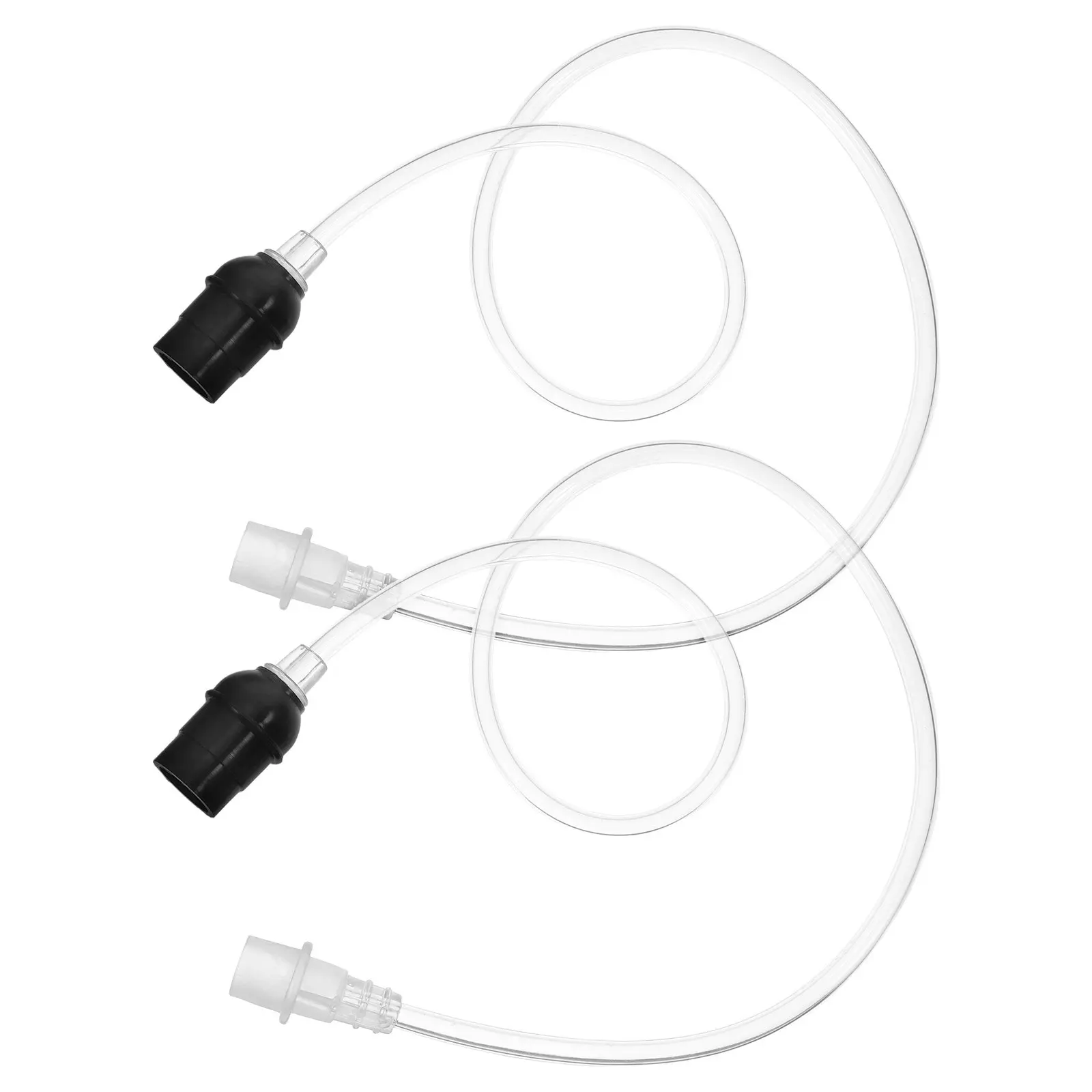 2Pcs Vacuum Cupping Replacement Extension Tubes Transparent Flexible Hand Pump Hose Spare Parts Vacuum Accessories Home