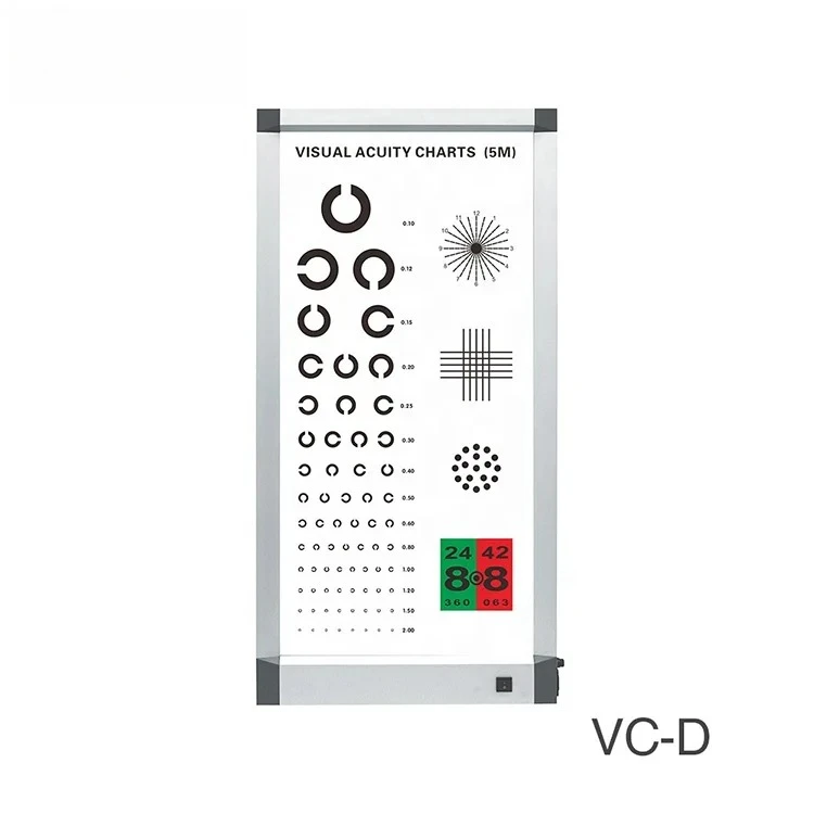 VC-D Low Price Optometry Instrument, LED Visual Acuity Eye Vision Chart for Eye Doctor Hospital Use