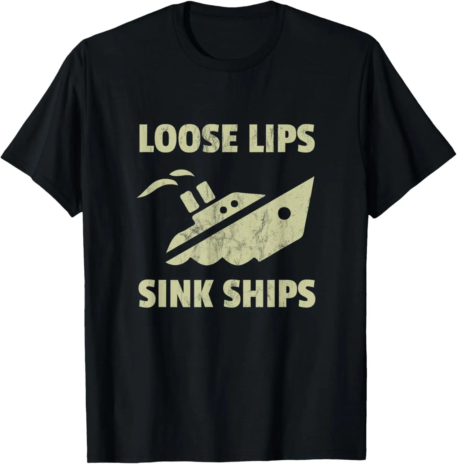 

Vintage Loose Lips Sink Ships Shirt