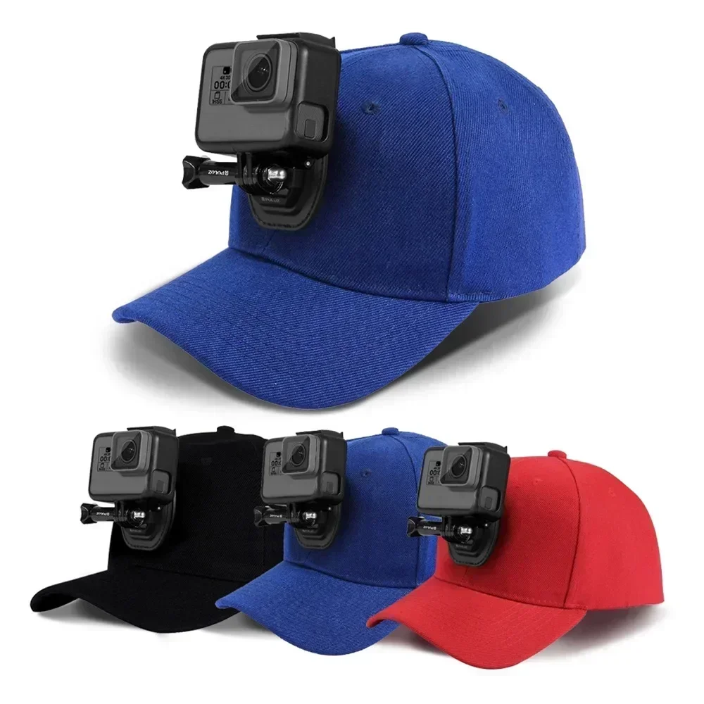 for Go Pro Accessories Canvas Baseball Hat Cap W/ J-Hook Buckle Mount Screw for DJI Osmo Action/GoPro NEW HERO/6/5 Session