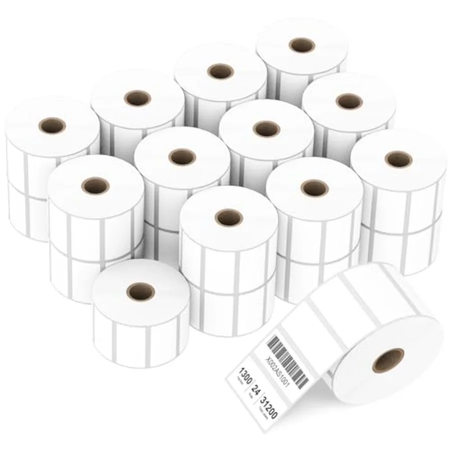 

Compatible Direct Thermal Labels Replacement for Barcodes Postage Address Shipping Compatible with Rollo and Zebra Desktop Prin