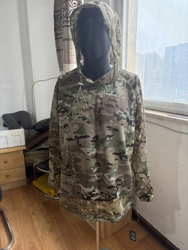 Outdoor Tactical Jacket, Hiking Camouflage Suit, Mesh  Y DONG