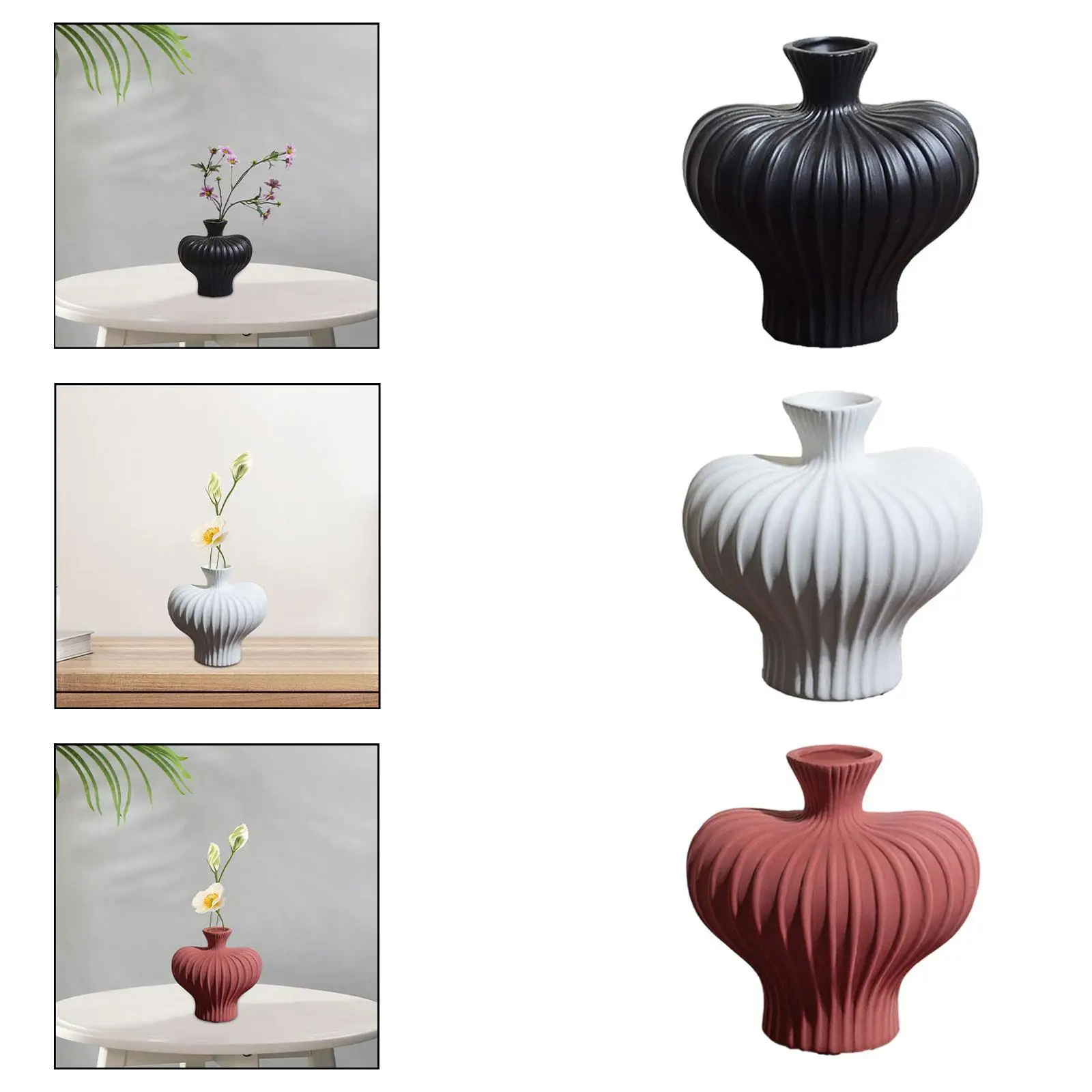 Vase d'art moderne, arrangement floral, pot de fleurs, vase décoratif en céramique, décoration d'intérieur
