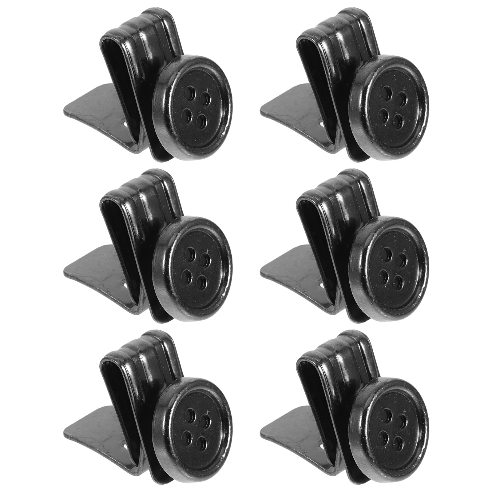 

6 Pcs Adjustment Buckle Buttons for Men Pants No Sew Suspender Clips Braces Fasteners No Sew Button Clasp Replacement